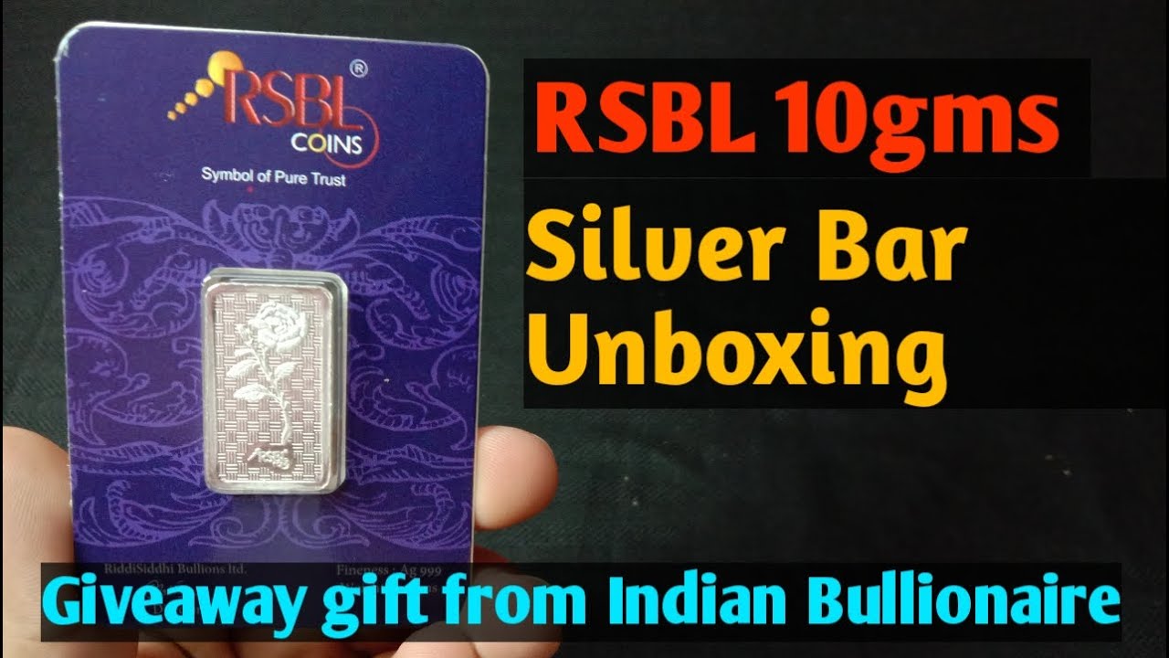 RSBL 10 Grams Silver Bar Unboxing | Giveaway Gift From Indian Bullionaire | S.D. World