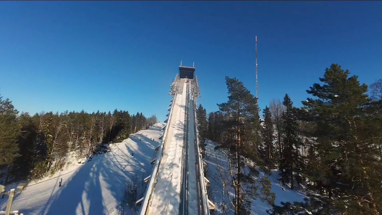 Simpsiö: Epic Ski Jump | Eeppinen mäkihyppy 🇫🇮🔥⛷️💥 24.02.2026 [DJI Avata 2, 4k 60 fps]