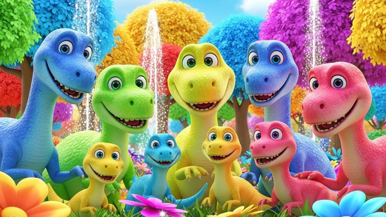 Dinosaurios Coloridos Aprende los Colores | canciones infantiles | Baby Song, Aprende Colores