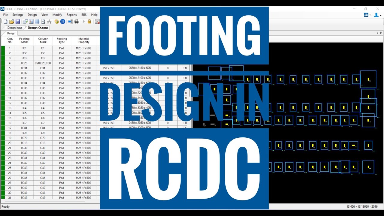 Design of Footing in RCDC