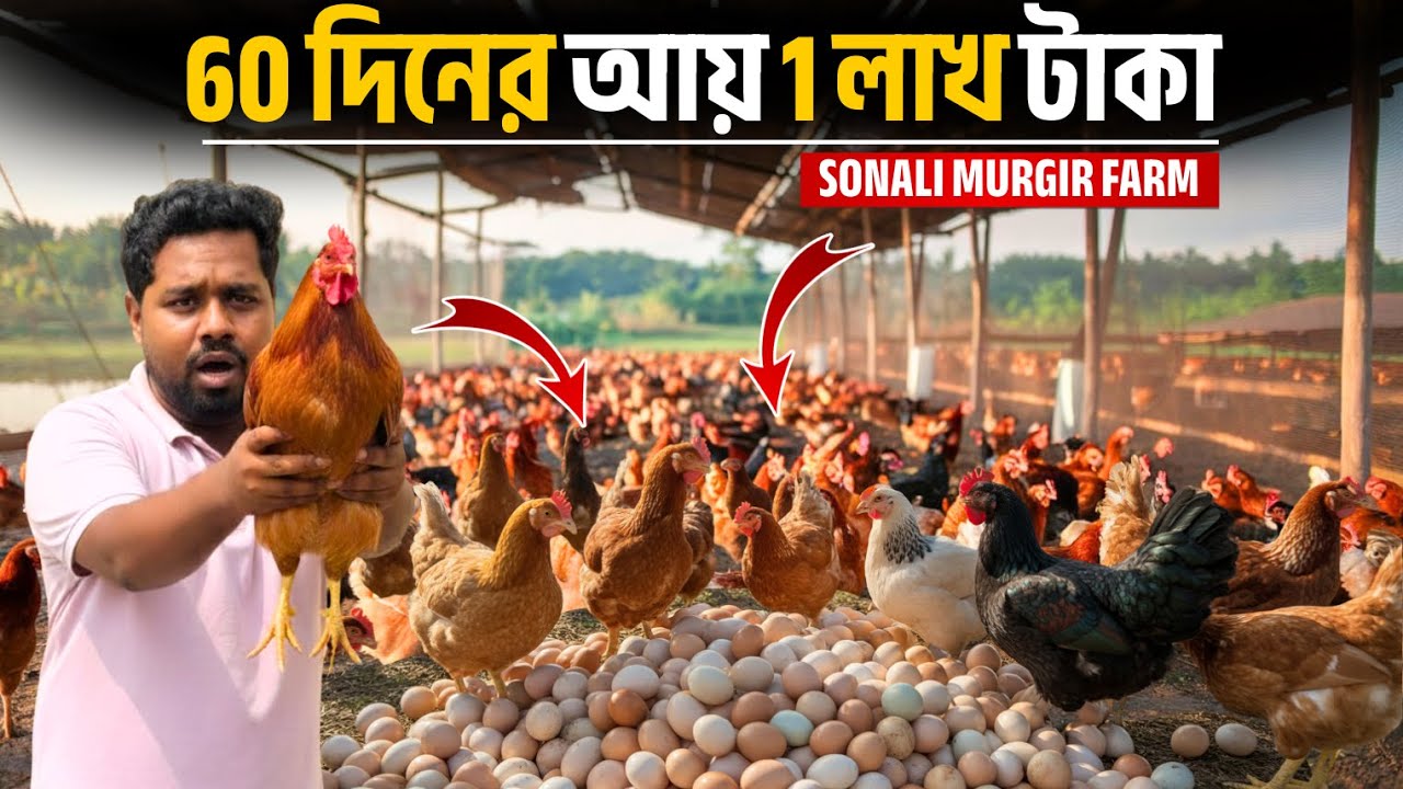 কলমি শাক খাইয়ে হচ্ছে মুরগি পালন | 60 দিনে আয়  1 লাখ 😱 | Chicken Farming | Desi Murgi Palan