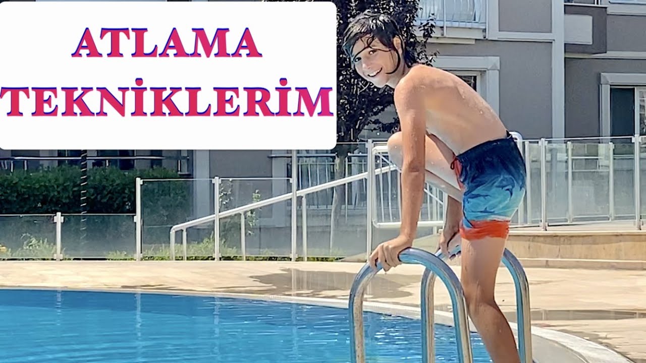 Havuza Atlama Tekniklerim. HÜSO. MY POOL JUMPING TECHNIQUES