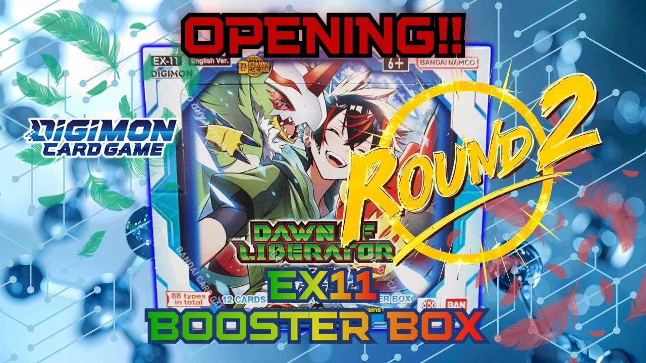 Digimon EX11 Dawn Of Liberator Round 2 Booster Box Opening & Unboxing | Digimon TCG & Card Game