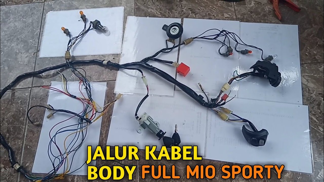 JALUR KABEL BODY YAMAHA MIO SPORTY(Full Proses)