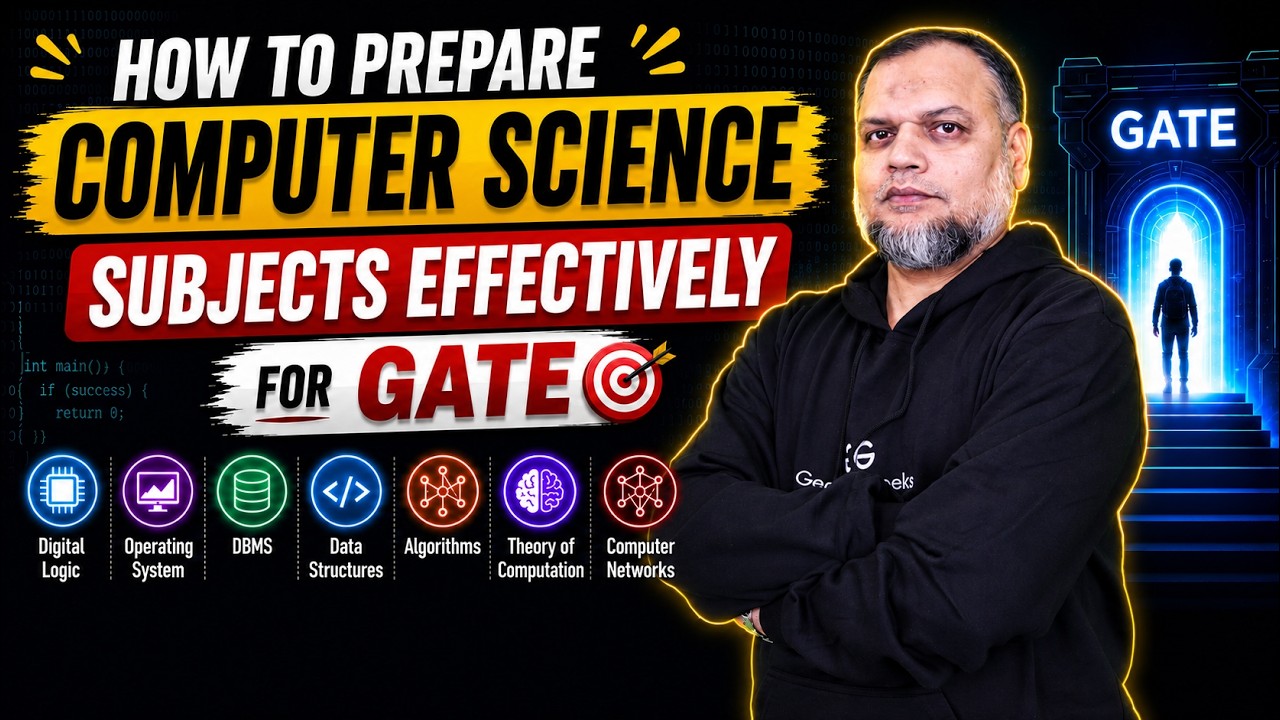 How to Prepare Every GATE CSE Subject Effectively for GATE | Complete Strategy