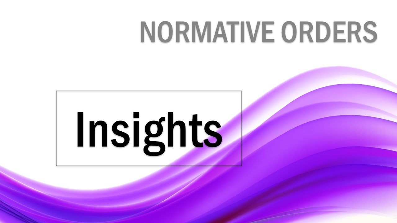 Normative Orders Insights mit Jakob Huber