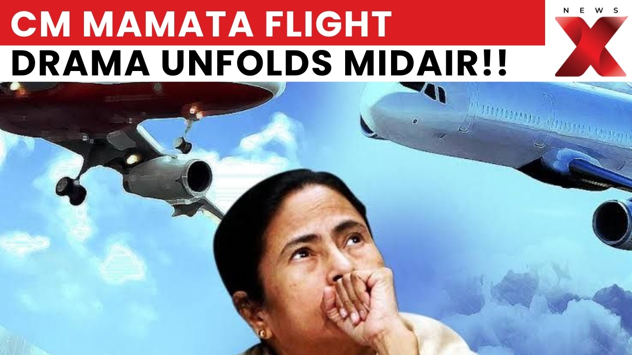 DRAMA IN SKY! Mamata Banerjee Flight Circles Mid-Air Due to Bad Weather, Lands Safely