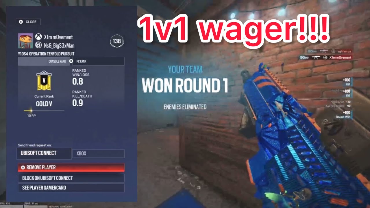 So I wagered a 0.9 Gold… 
