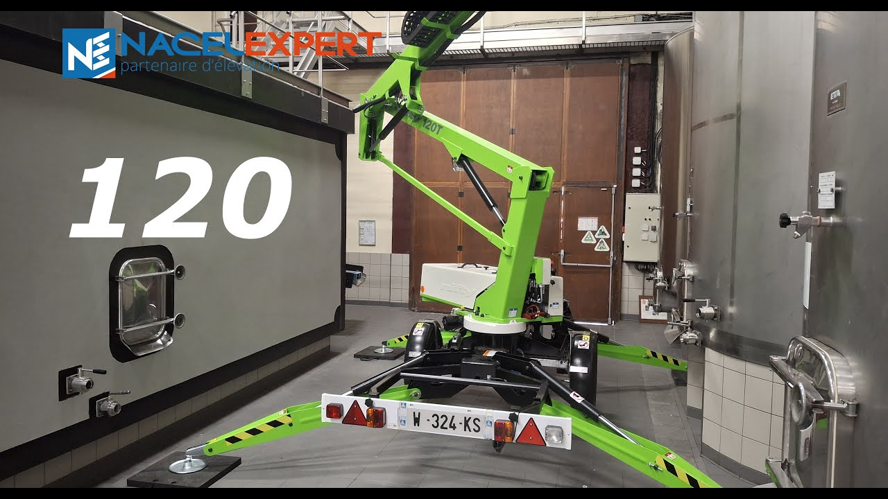 nacelle élévatrice tractable niftylift 120 NACELEXPERT