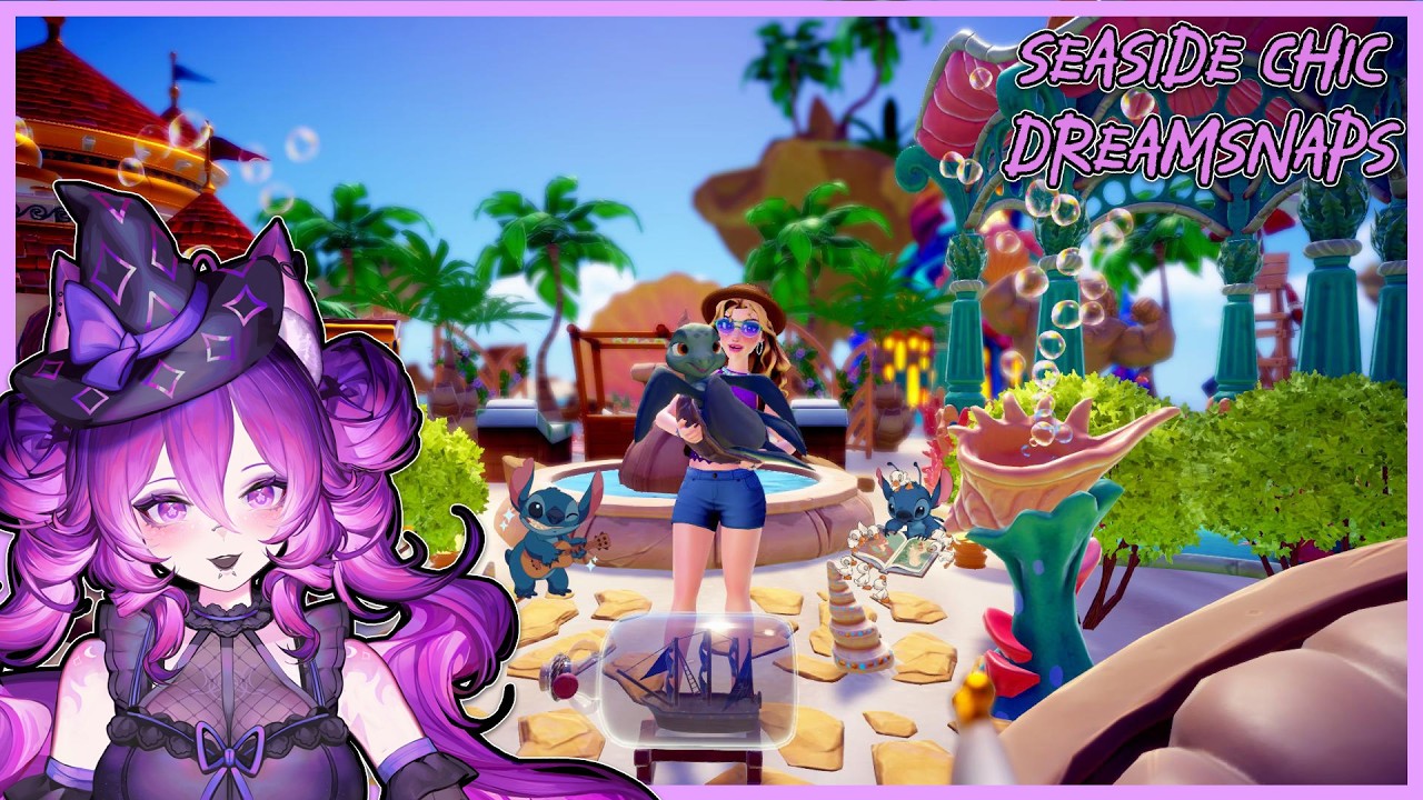 [Seaside Chic Dreamsnaps] Inspiration and Process for Disney Dreamlight Dreamsnaps!