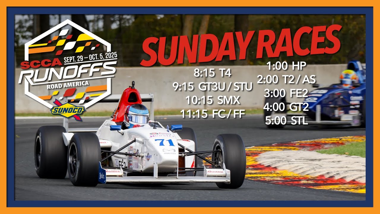 2025 SCCA National Championship Runoffs Presented by Sunoco | Hagerty Race Days | Sunday