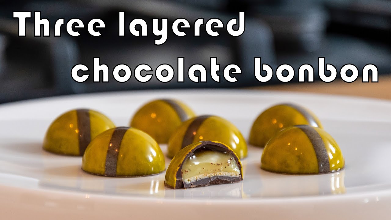 3 layered chocolate bonbon