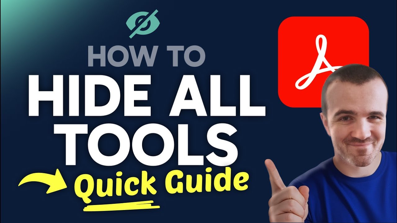 How to HIDE All Tools in Adobe Reader (Step by Step)
