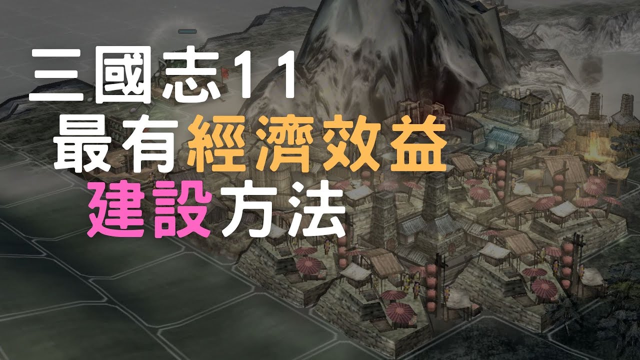 三國志11最有經濟效益的建設方法｜市場、農田、大市場、魚市、黑市、軍屯農【內政篇】