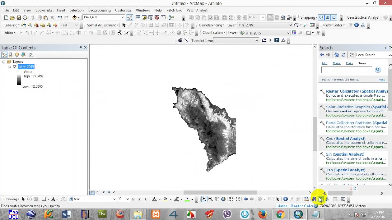 Normalizing land surface Temperature(LST) in ArcGIS