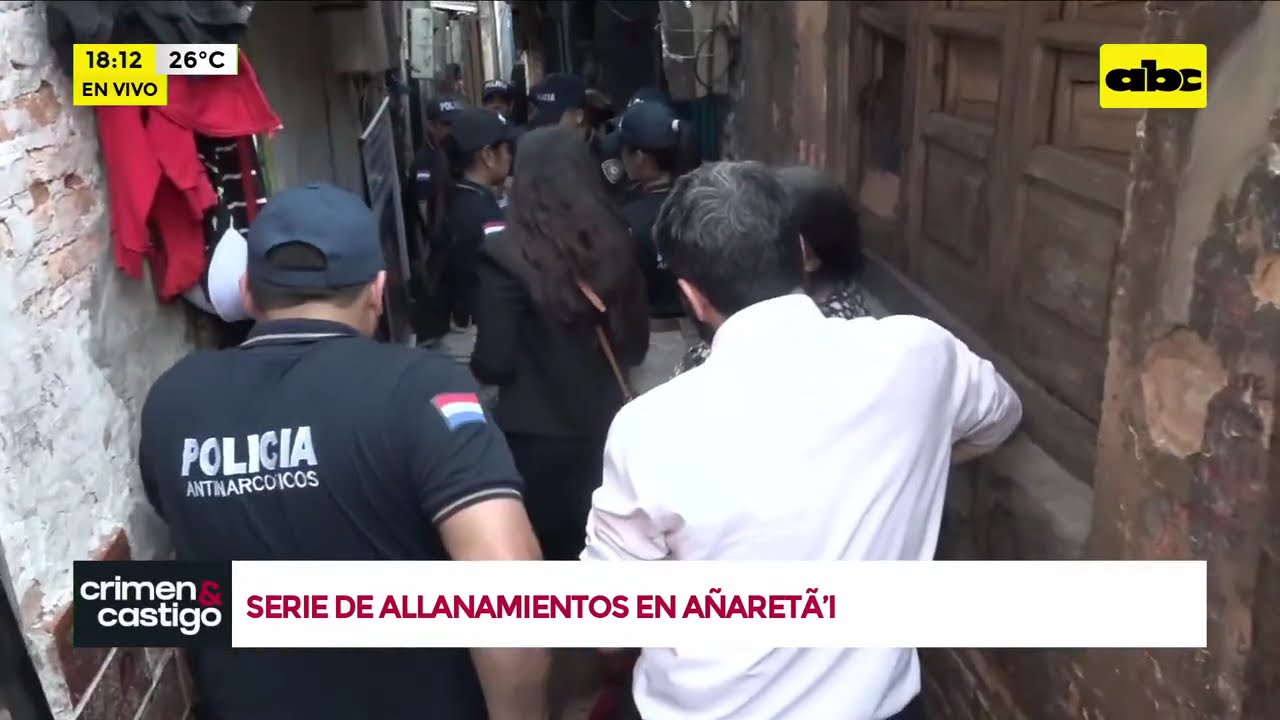 Allanamientos simultáneos en Añaretâ'i del Mercado 4 de Asunción
