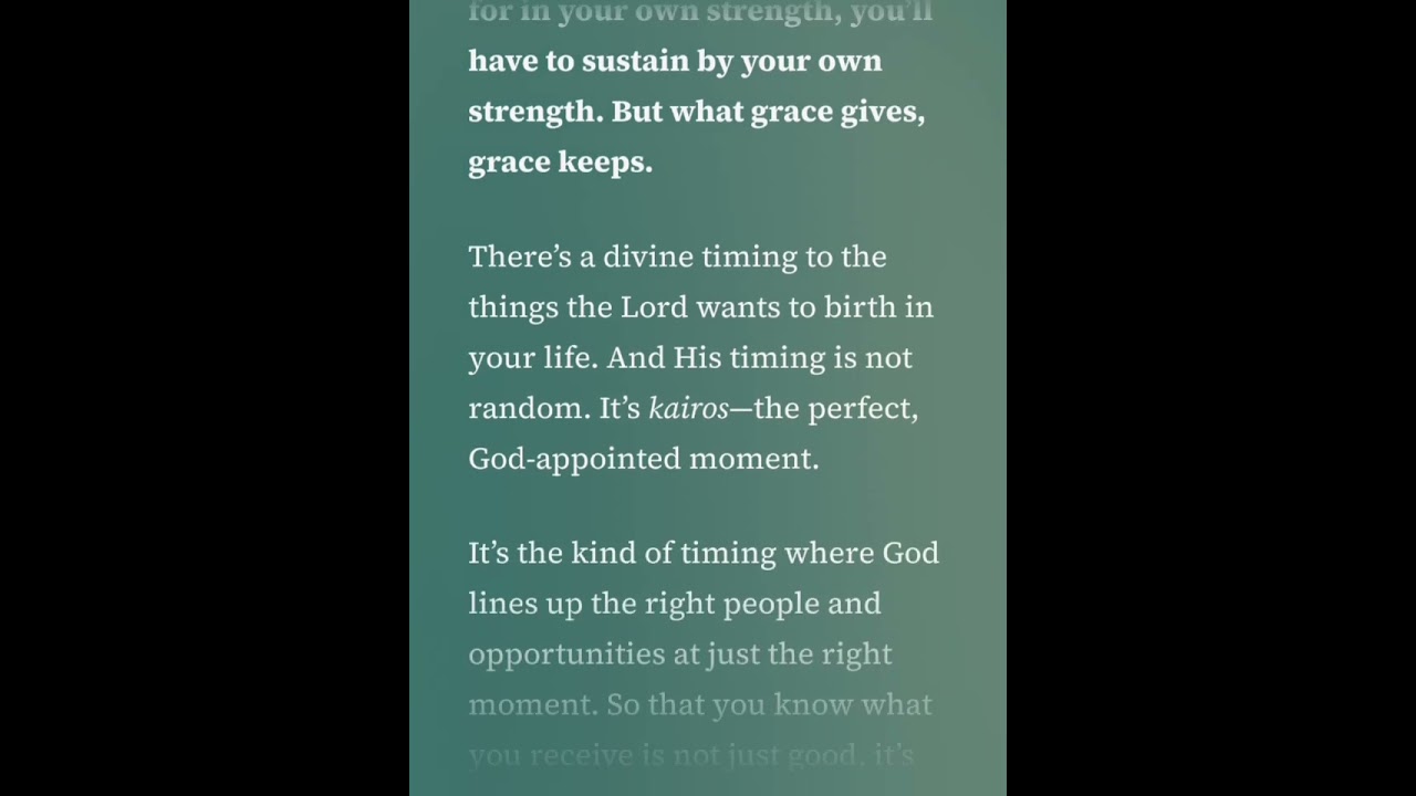 February 01, 2026 | Grace May Seem Slow, But It's Always Sure