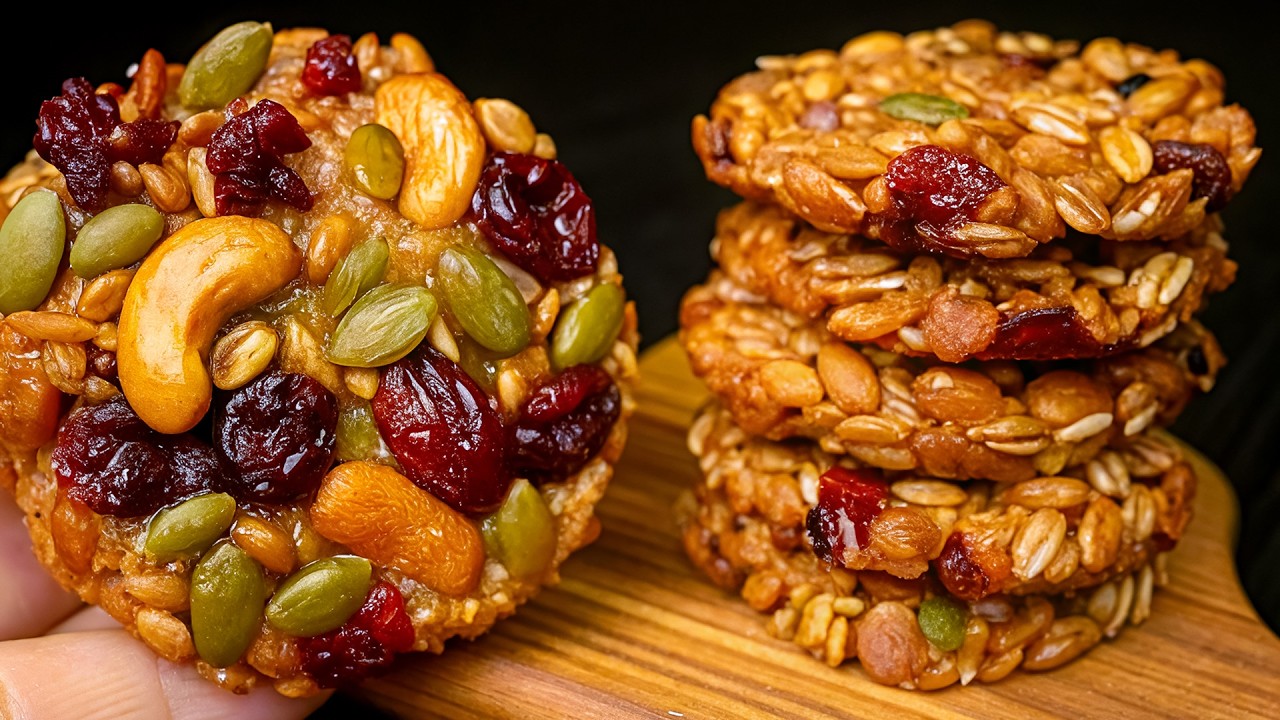 Ich habe seit einem Jahr keinen Zucker gegessen! Gesunde Kekse ohne Zucker, Mehl und Gluten!