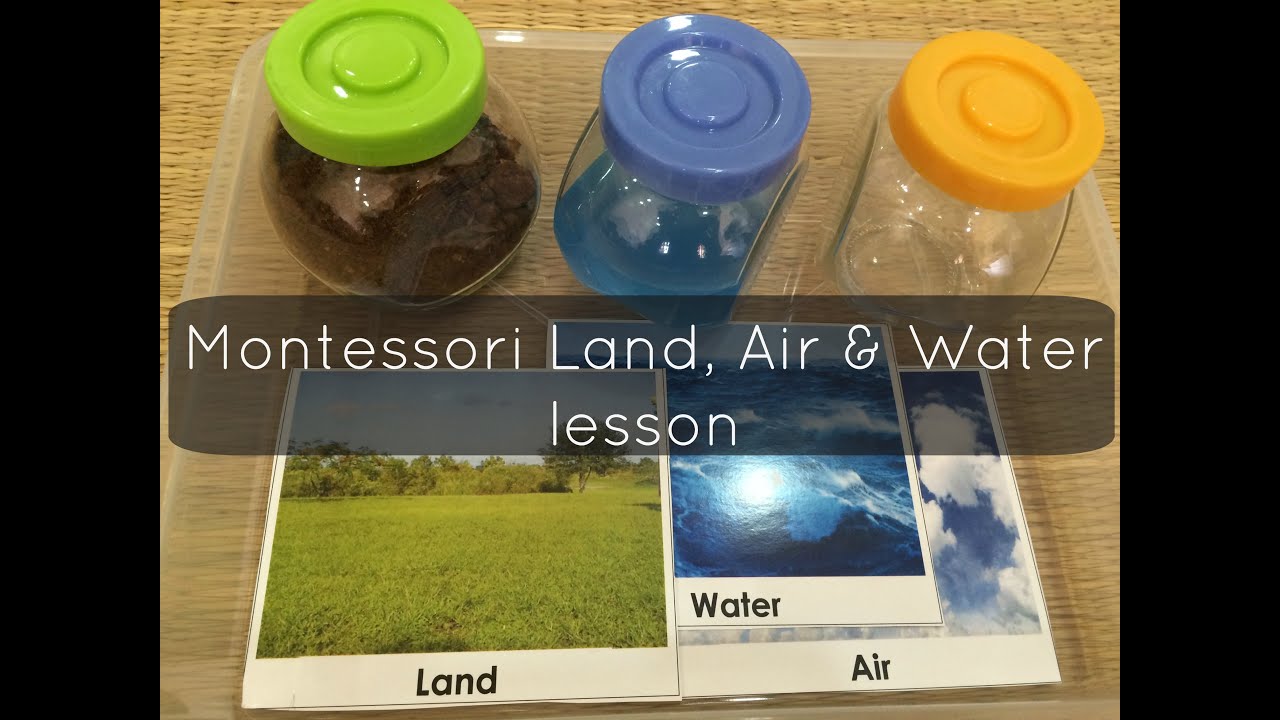 How to set up a Montessori Land, Air and Water lesson for your child?!