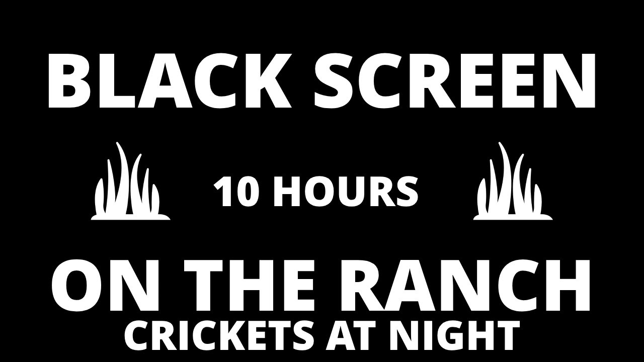 🦗 Ranch Life | Cricket Sounds for Sleep | 10 Hour BLACK SCREEN | Study | Focus | Meditation | Spa