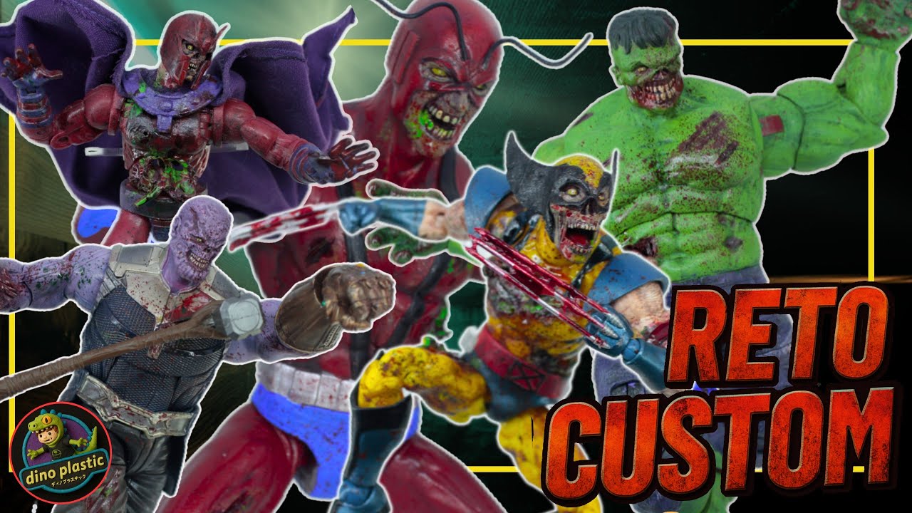 Me vuelvo loco haciendo zombies!!!!!! Custom Marvel zombies!!!! #retocuatom 