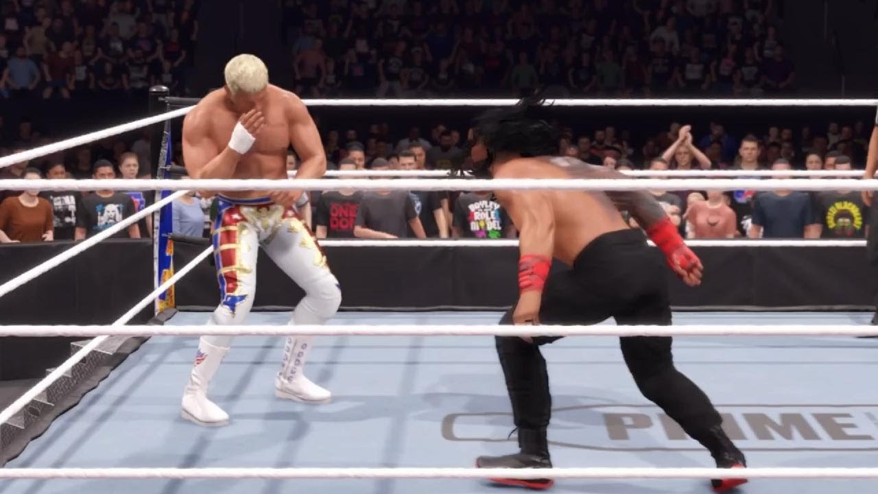 Roman Reigns Destroys Cody Rhodes with a Brutal Spear! | WWE 2K25