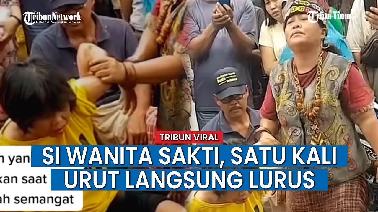 Lagi Viral Ibu Ida Dayak Mirip Ningsih Tinampi, Mengobati Tulang Bengkok Sekali Urut
