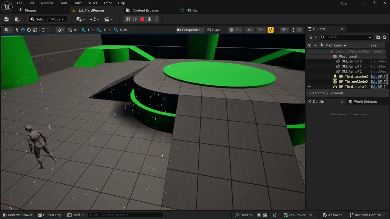 The rain in UE 5.6
