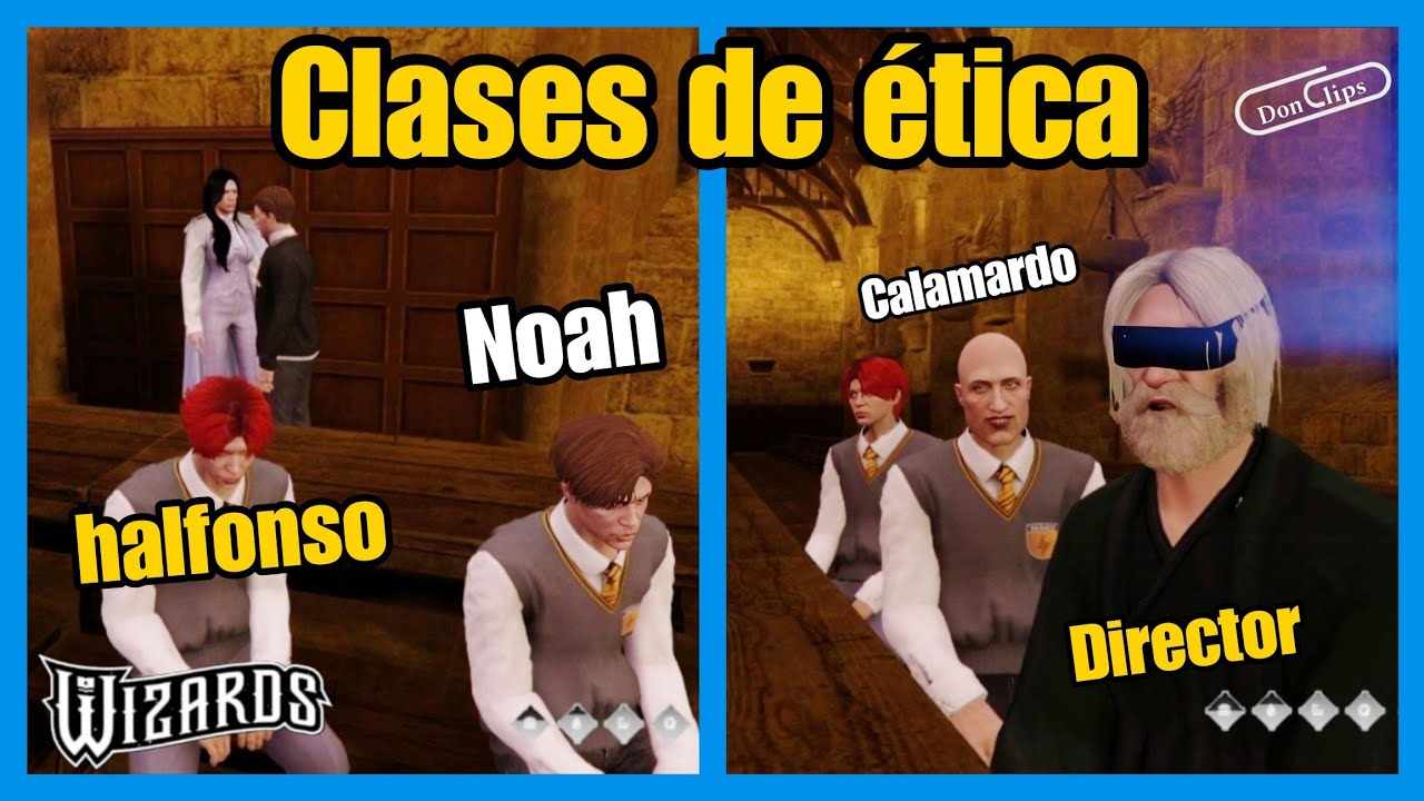 Halfonso (Nexxuz) Va A CLASES de ÉTICA con Noah por Calamardo Wizards Rp
