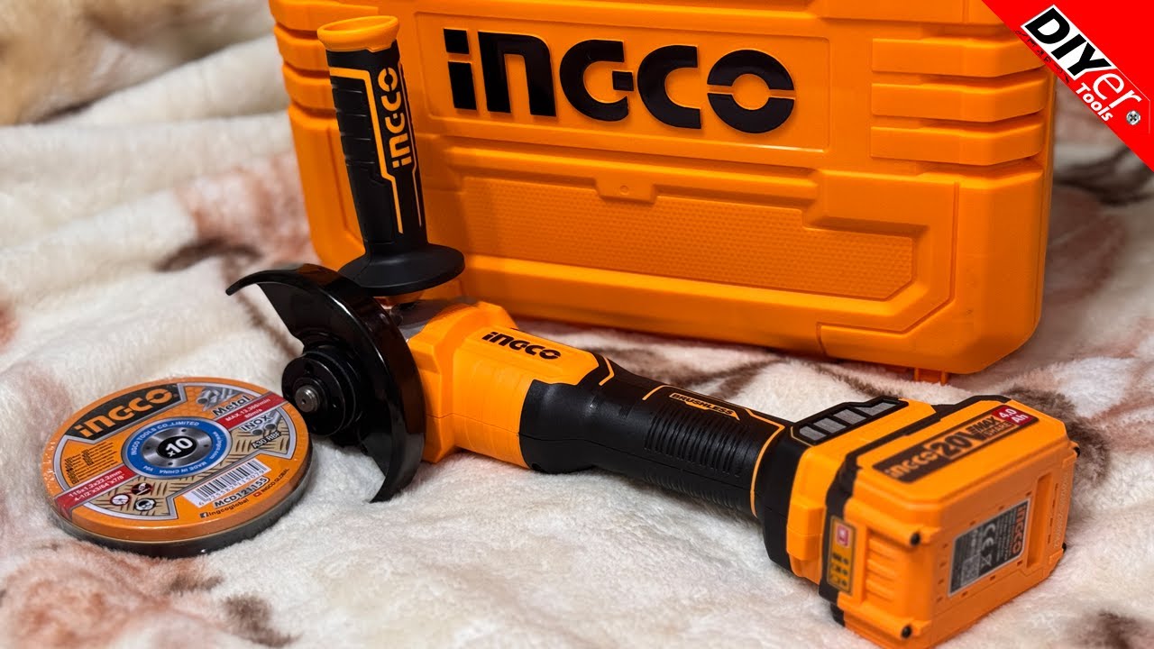 INGCO CAGLI2011587 A Cordless Angle Grinder for Every Job @diyertools