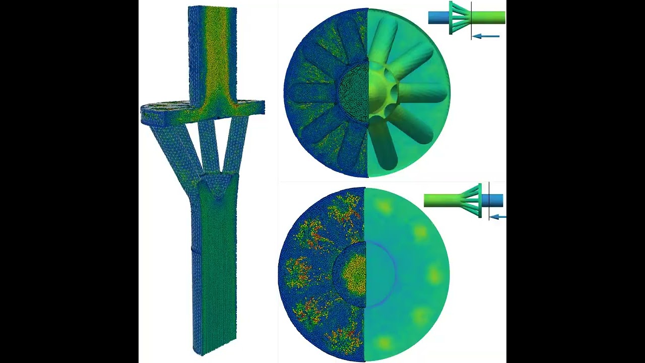 Valve simulation - Particle Finite Element Method, fixed mesh version (PFEM-2)
