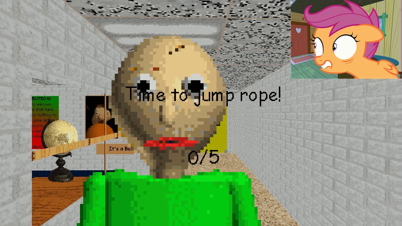 SCOOTALOO PLAYS BALDI BASICS HORROR GAME