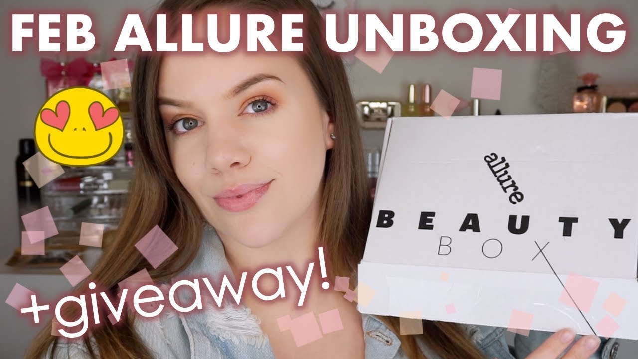 ALLURE BEAUTY BOX FEB 2019 UNBOXING & REVIEW! + Giveaway!