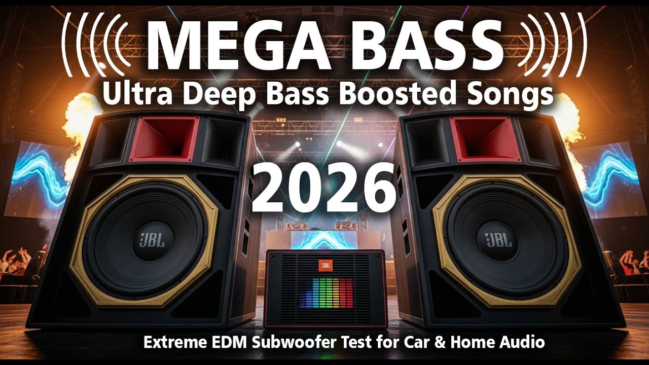 MEGA BASS 🔥 Ultra Deep Bass Boosted Songs 🔊 Extreme EDM Subwoofer Test for Car & Home Audio