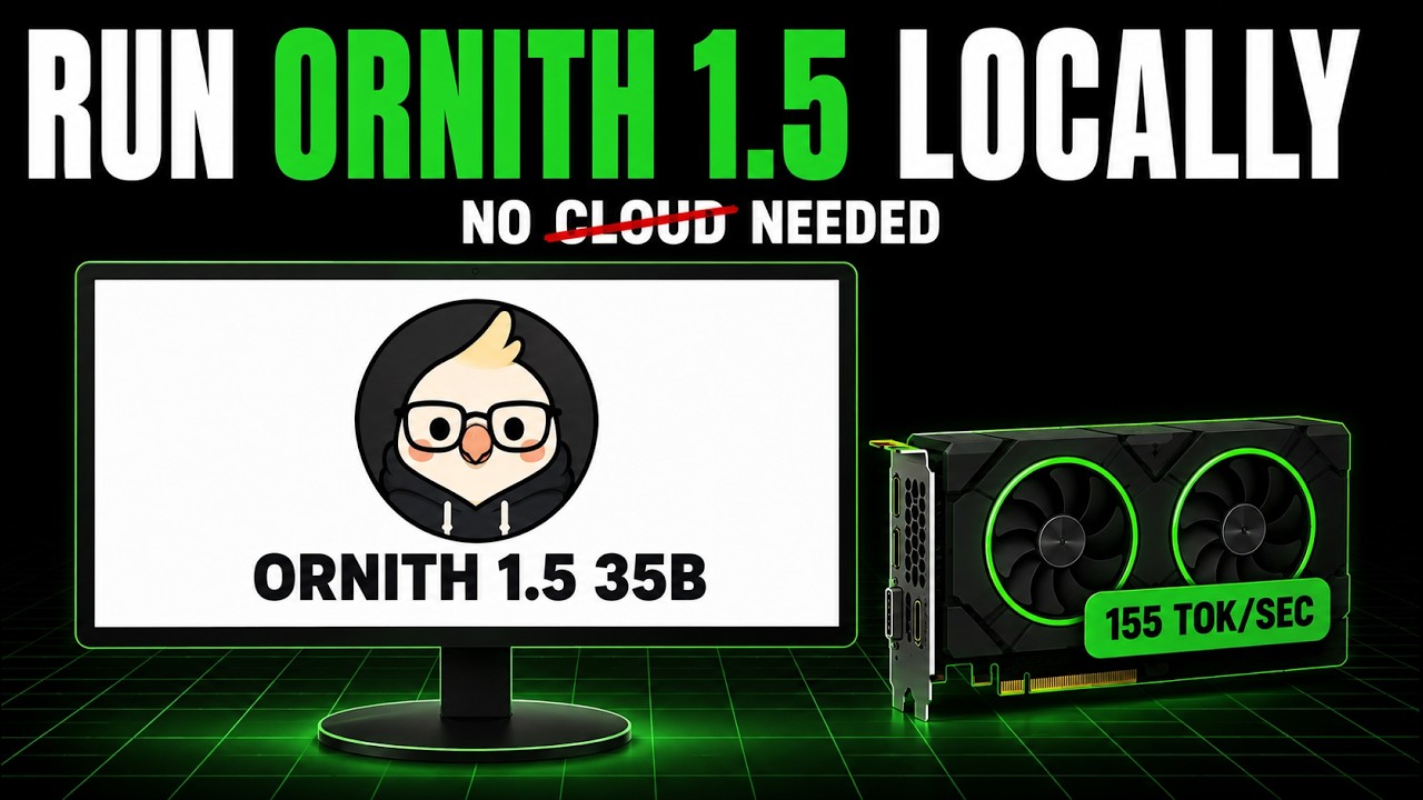 Run Ornith 1.5 35B Locally: 155 Tokens/Sec on Your GPU?