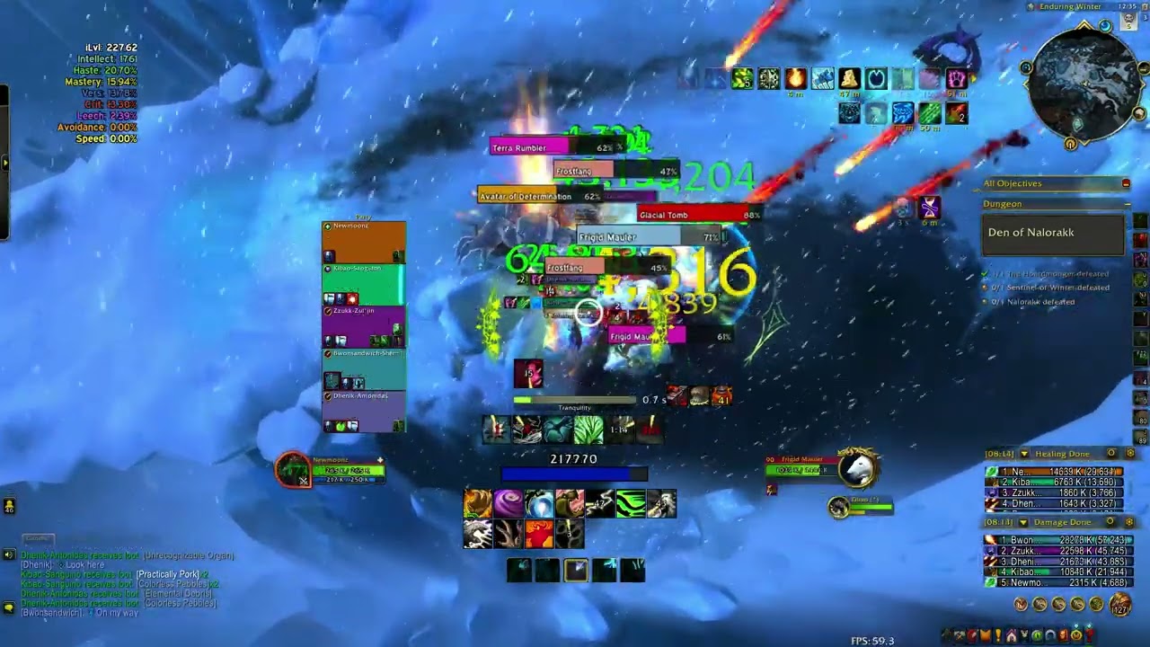 WOW MIDNIGHT SEASON 1 - RESTORATION DRUID - Den of Nalorakk - MYTHIC 0 - Day 1 - PugLife