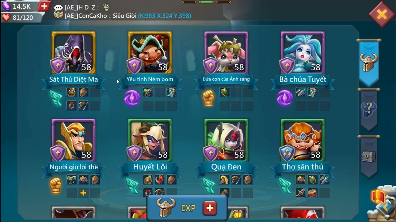 Chia sẻ lên acc mini trap - Lords mobile