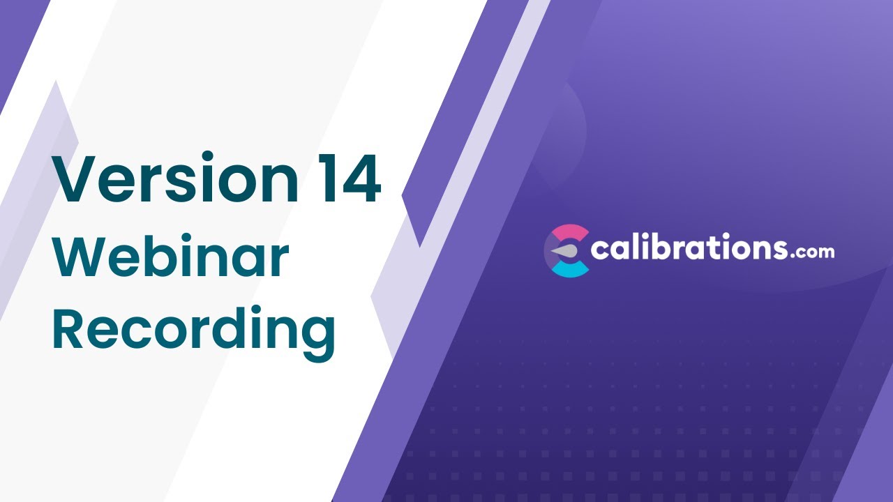 Представляем Calibrations.com версии 14 | Запись вебинара