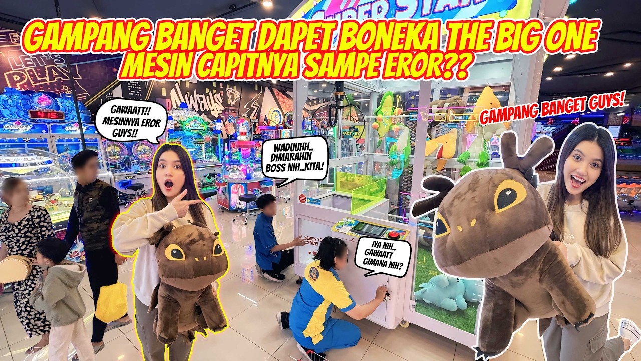 CAPIT BONEKA BESAR THE BIG ONE DI FUNWORLD GRAND METROPOLITAN!! CUMA ADA SATU-SATUNYA DI BEKASI!!