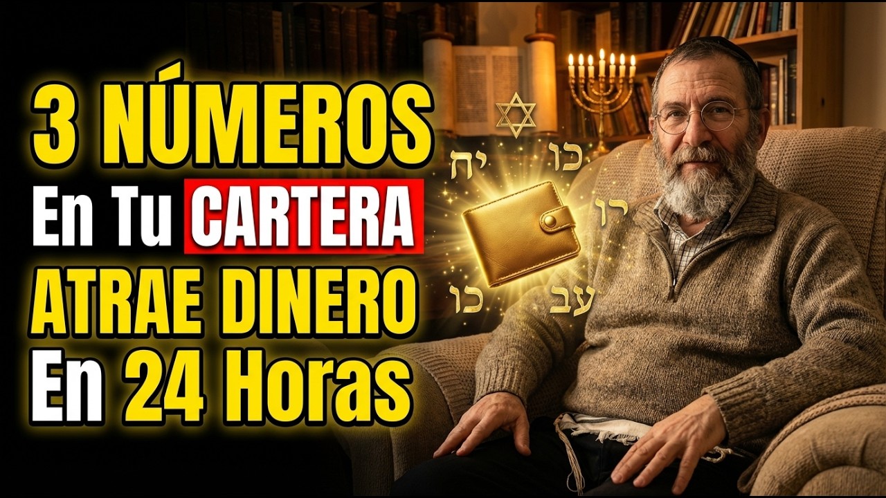 RABINO MILLONARIO: Escribe 3 NÚMEROS En Tu Cartera — Código De La CÁBALA Atrae DINERO En 24 Horas