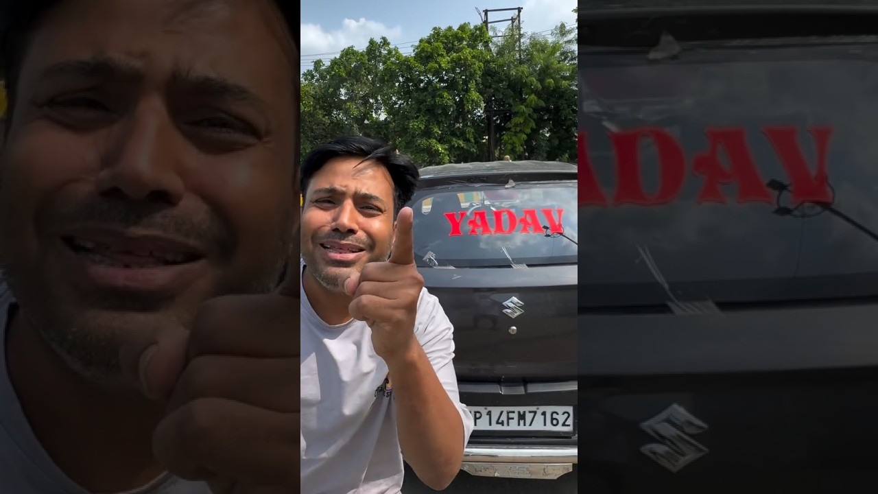 Power of Yadav☠️ Sticker Lord Puneet Superstar Yadav #yadav #ahir #puneetsuperstar #car #funny #up