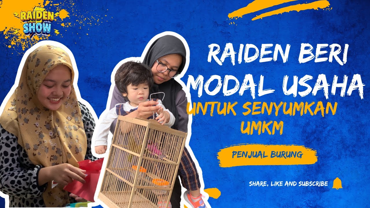 Raiden Tambah Modal Usaha untuk UMKM Penjual Burung