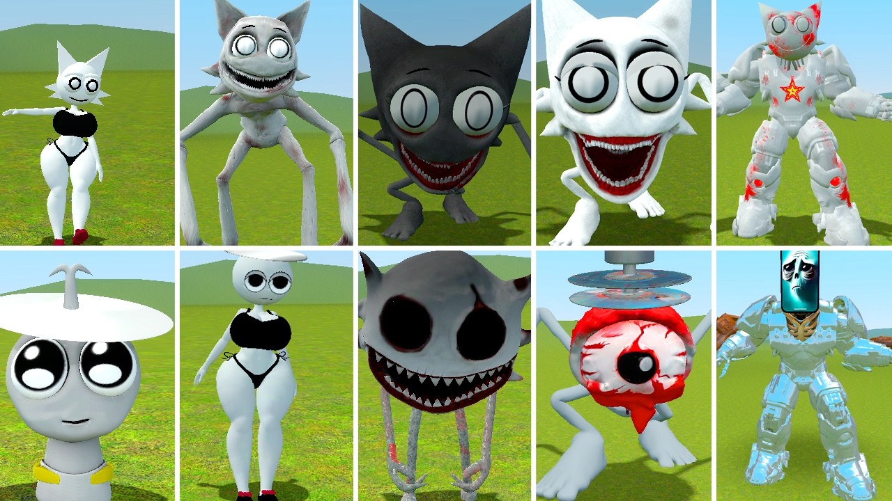 ALL ZOOCHOSIS WENDA TAPES 1-5 VS ALL NEW POPPY NAP TAPES FAMILY ? in Garrysmod!