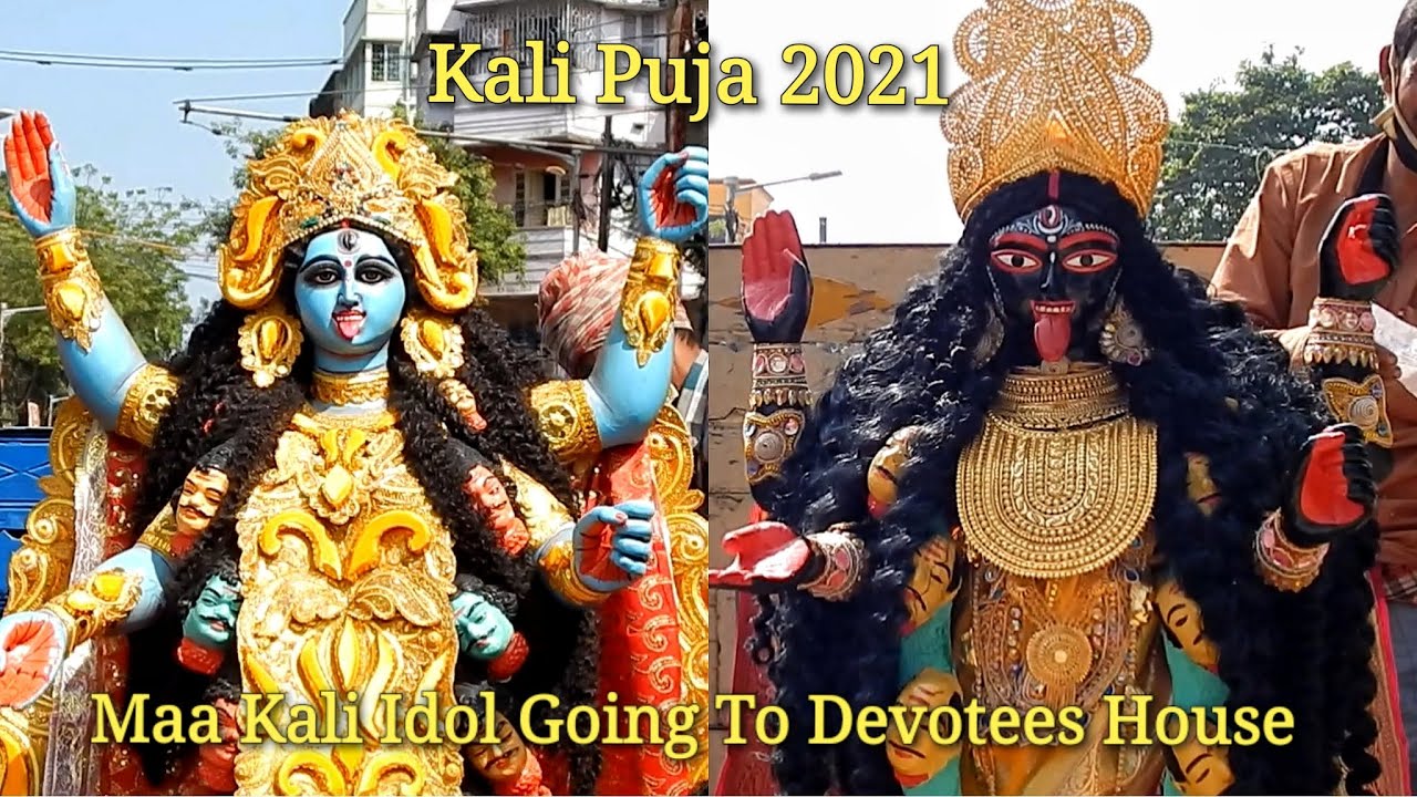 Maa Kali Idol Going To Devotees House  | Kali Puja 2021 | Kumartuli | Kolkata