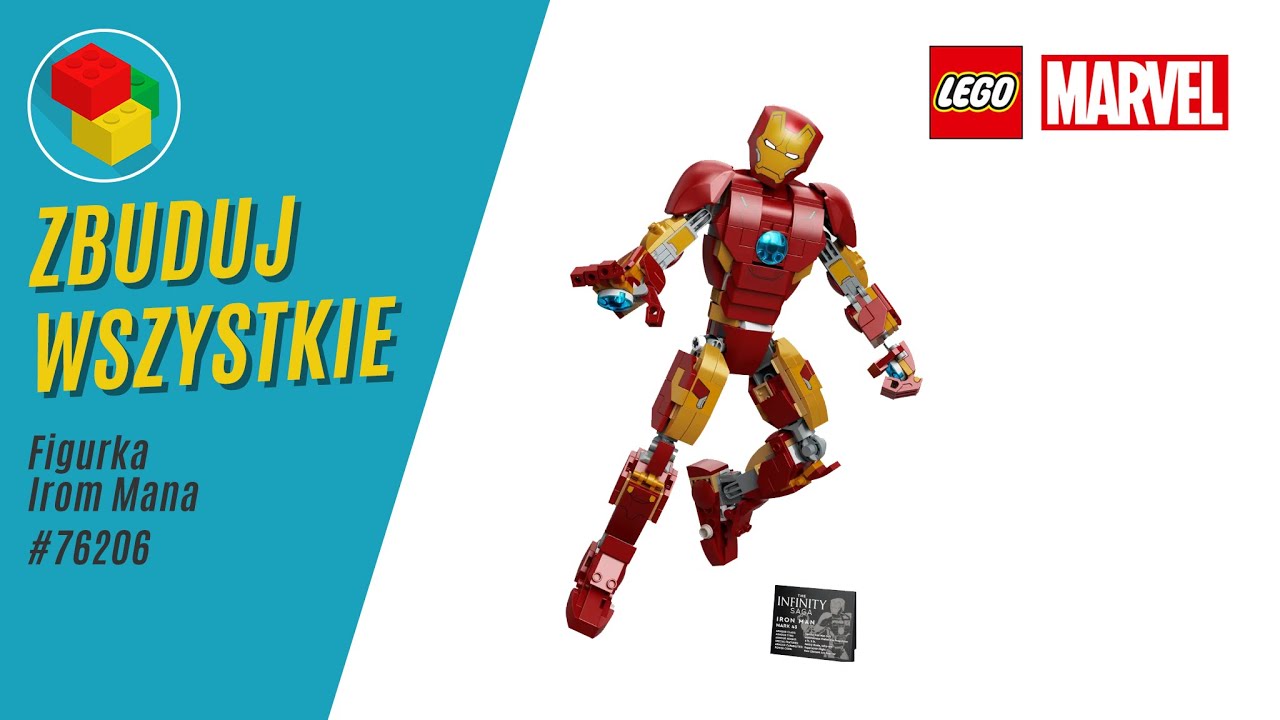 Lego Marvel 76206 Figurka Iron Mana Speed Build
