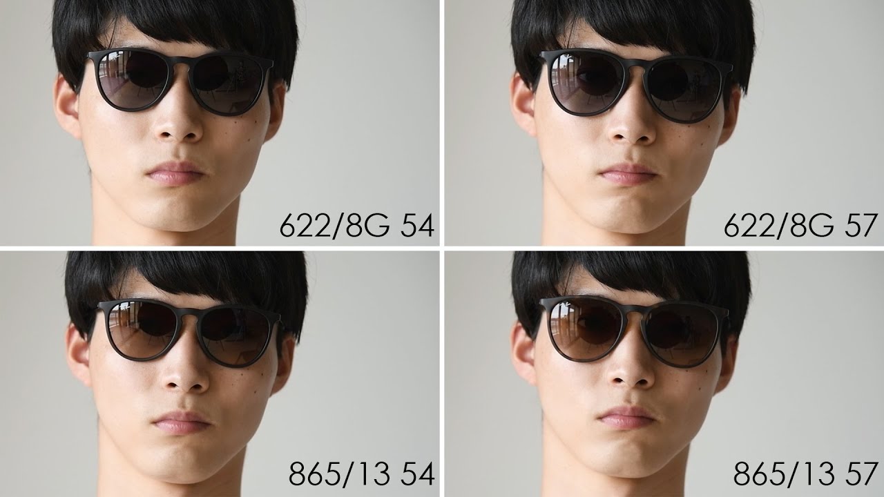 【レイバン人気サングラス】ERIKA（エリカ）RB4171F 865/13・RB4171F 622/8G 54・57 サイズ＆カラーを比べてみました！