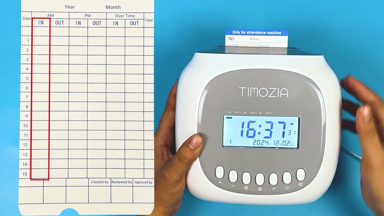 06. Tetapkan Masa Masuk dan Keluar untuk Dicetak Secara Manual | Mesin Kehadiran Timozia | Easy HR