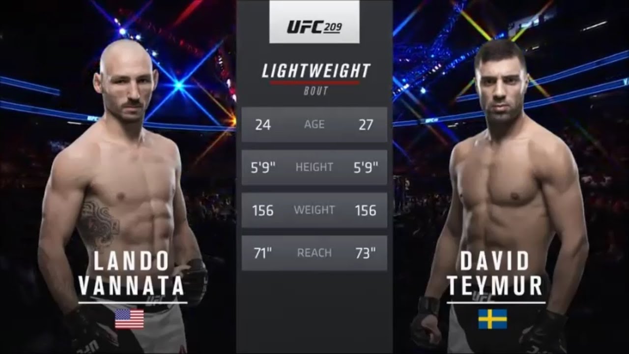 Lando Vannata vs David Teymur