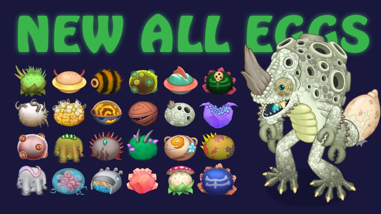 ALL ETHEREAL Island EGGS - All Rares & Epics (New Update) | My Singing Monsters | Full Song