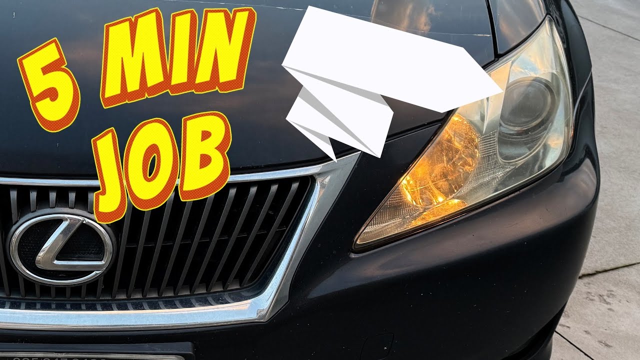 Lexus IS250 Headlight Replacement in RECORD TIME!